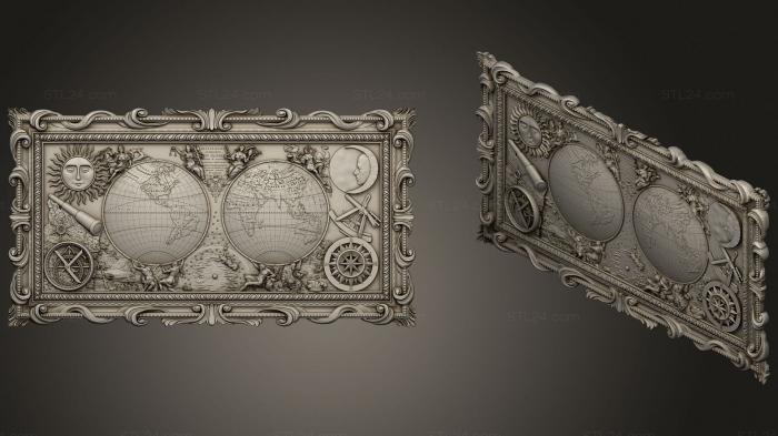 High reliefs and bas-reliefs, historical and religious (Karta 1, GRLFH_0552) 3D models for cnc